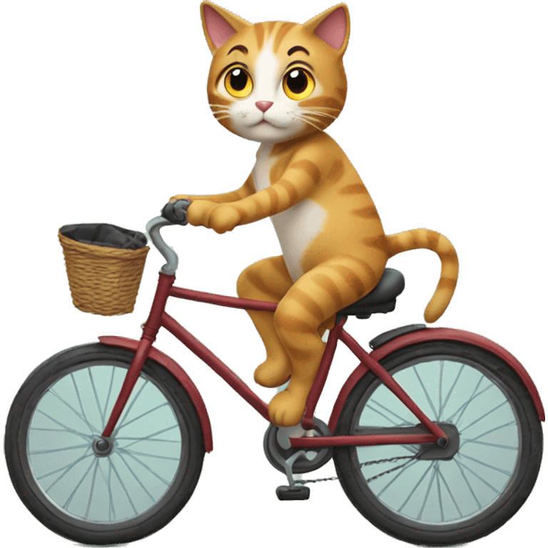 CAT riding bike emoji