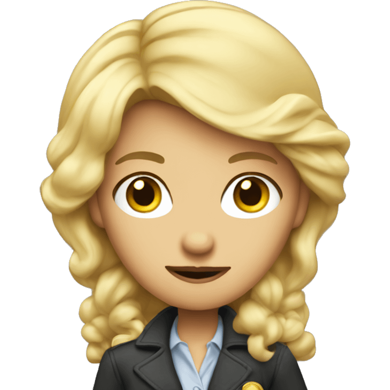 cunning blonde detective emoji