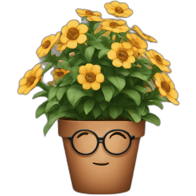 Harry Potter in a flower pot emoji