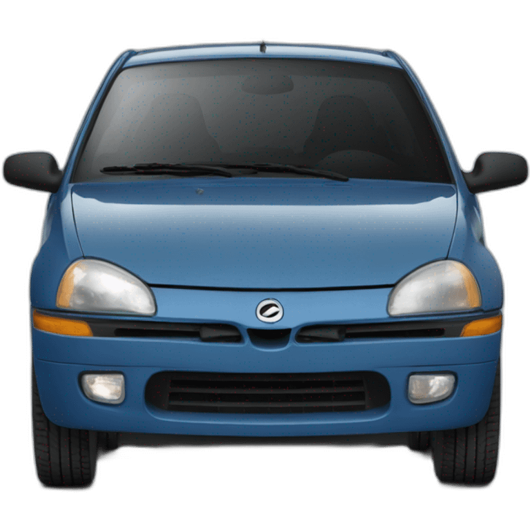 Clio 2 bleu foncée emoji