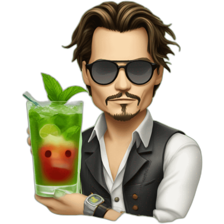 Johnny-depp-mojito emoji