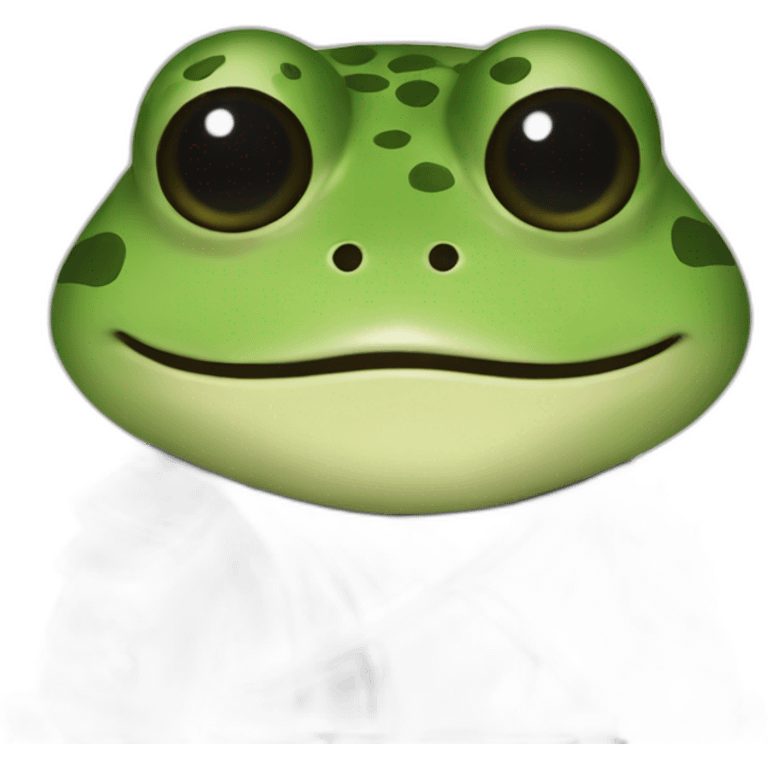 Samouraï frog emoji