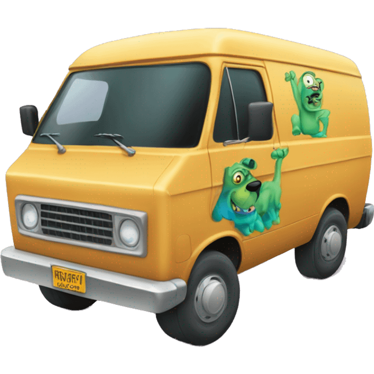 Scooby and the meddling kids monster van emoji