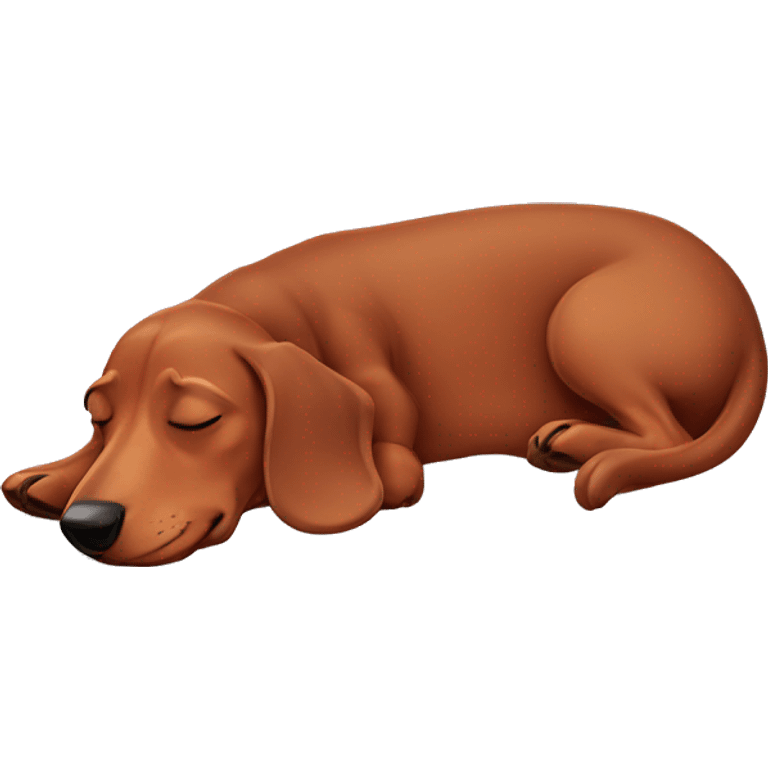 sleeping dachshund  emoji