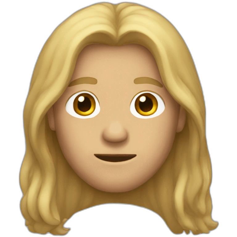 Man with long hair emoji