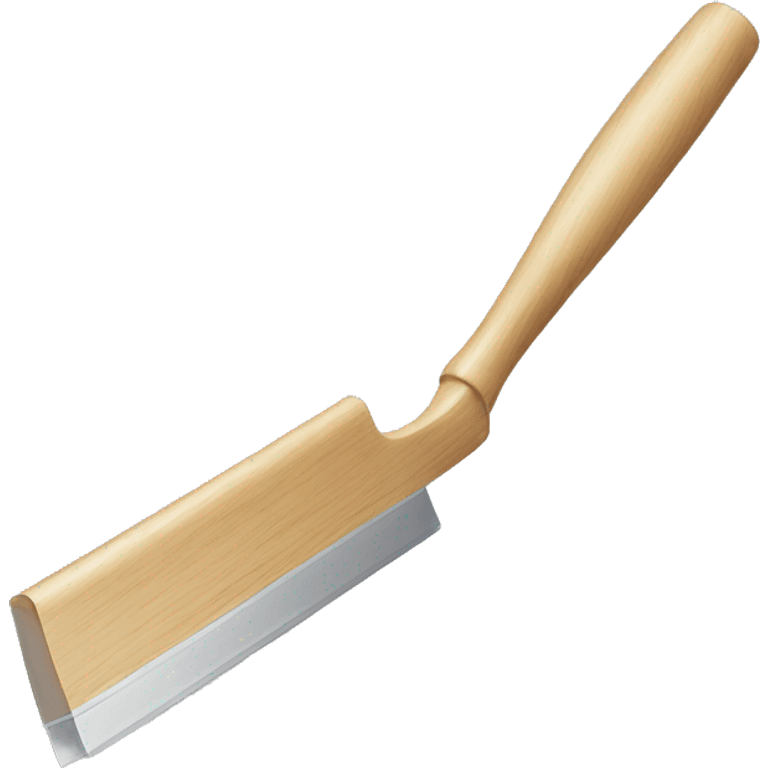 squeegee with long wooden handle emoji