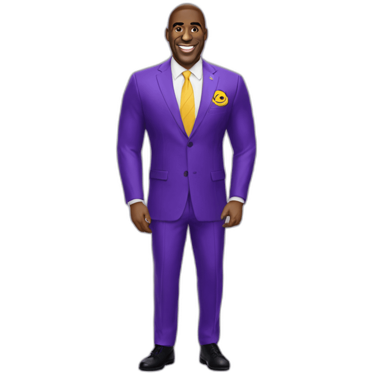 Magic Johnson with laker teamsuit emoji