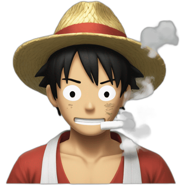 Luffy smoke  emoji