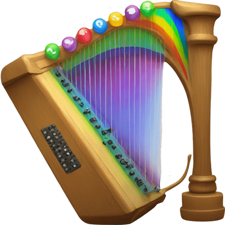 rainbow auto harp emoji