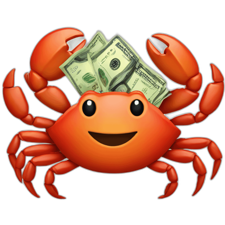 Crabs with money emoji