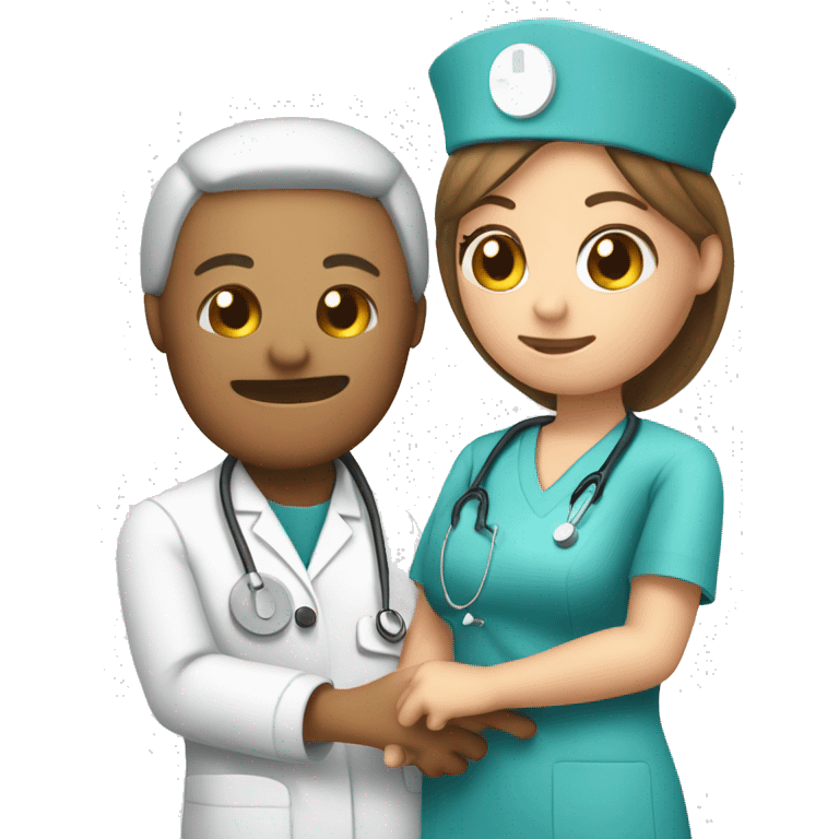 Nurse cannulating a patient emoji