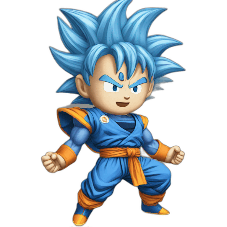 super sayian blue goku emoji