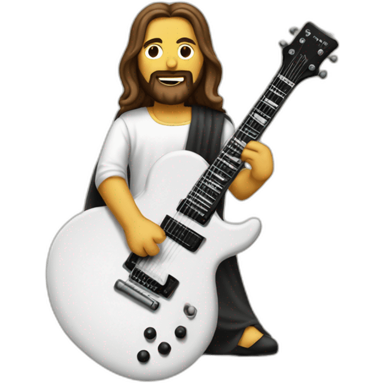 jesus metal band guitar emoji