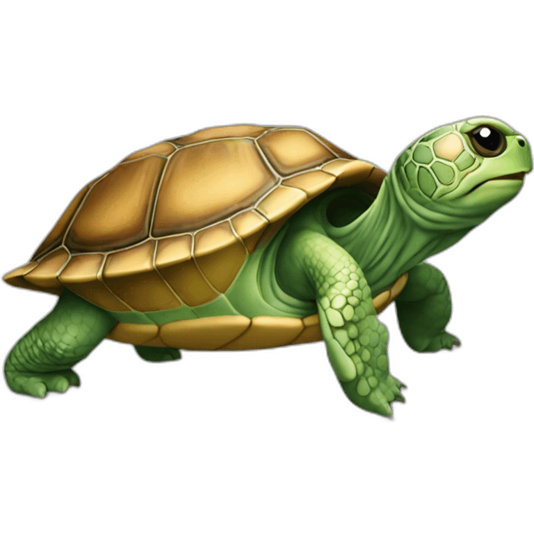 Tortue sur chat emoji