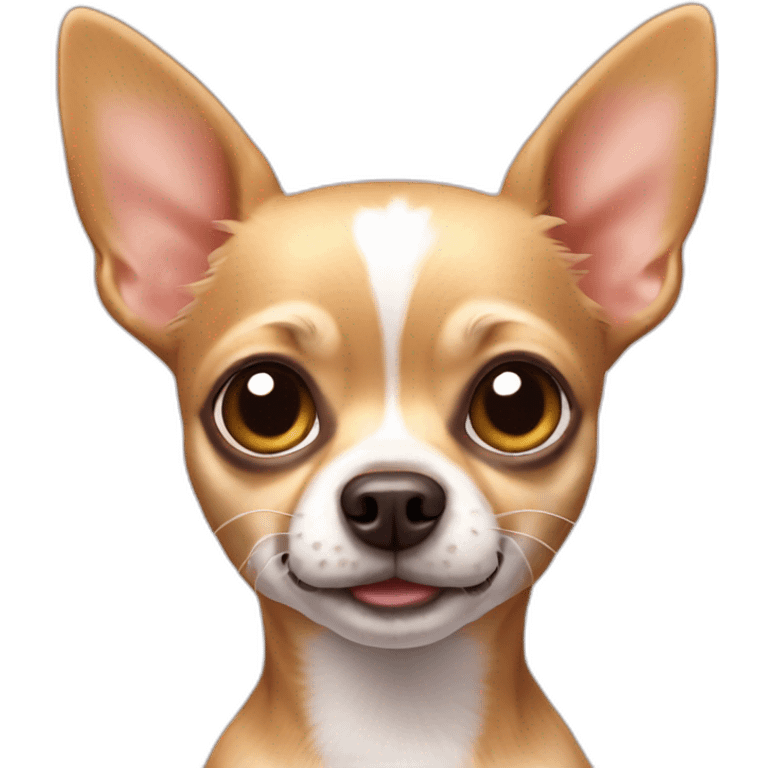 chihuahua dog with iphone emoji