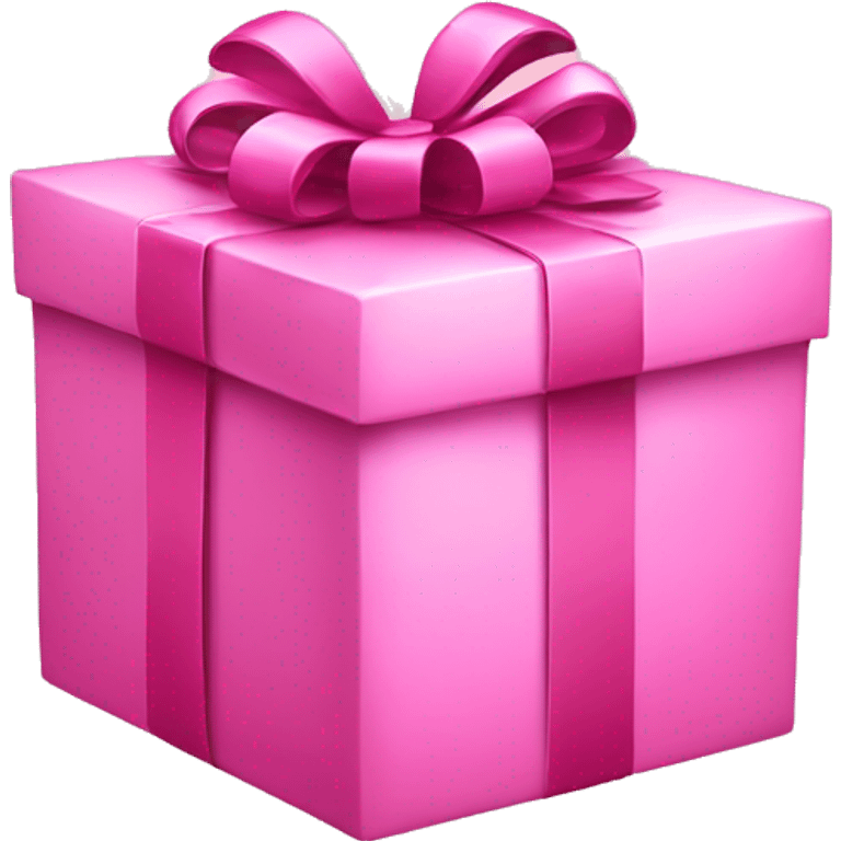 Pink Christmas gift emoji