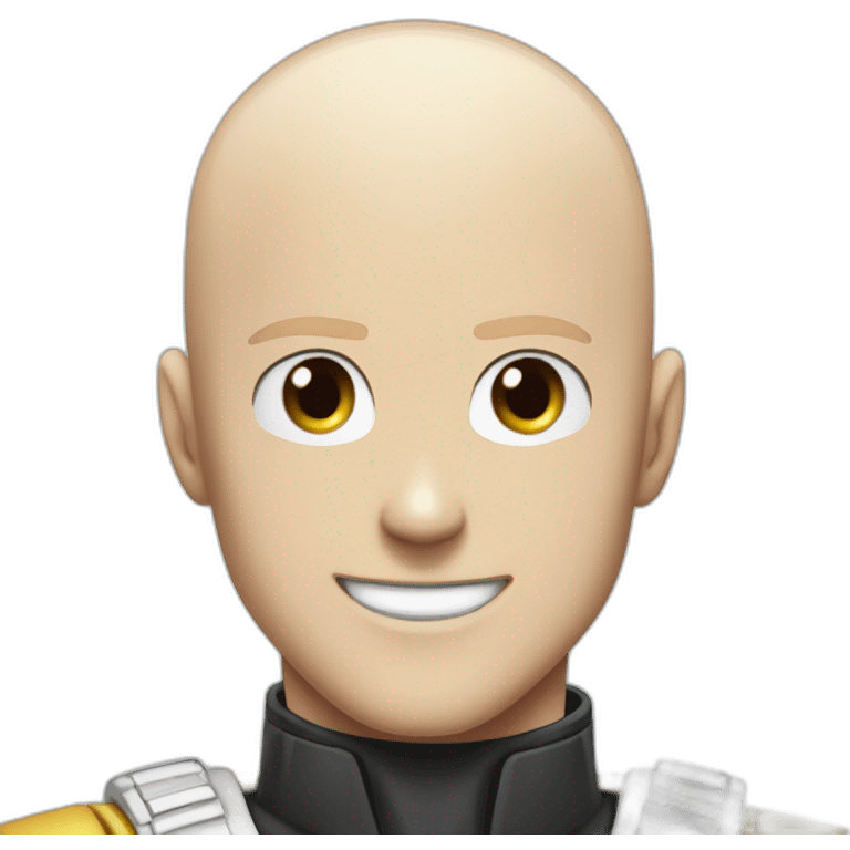 one punch man superhero smiling emoji