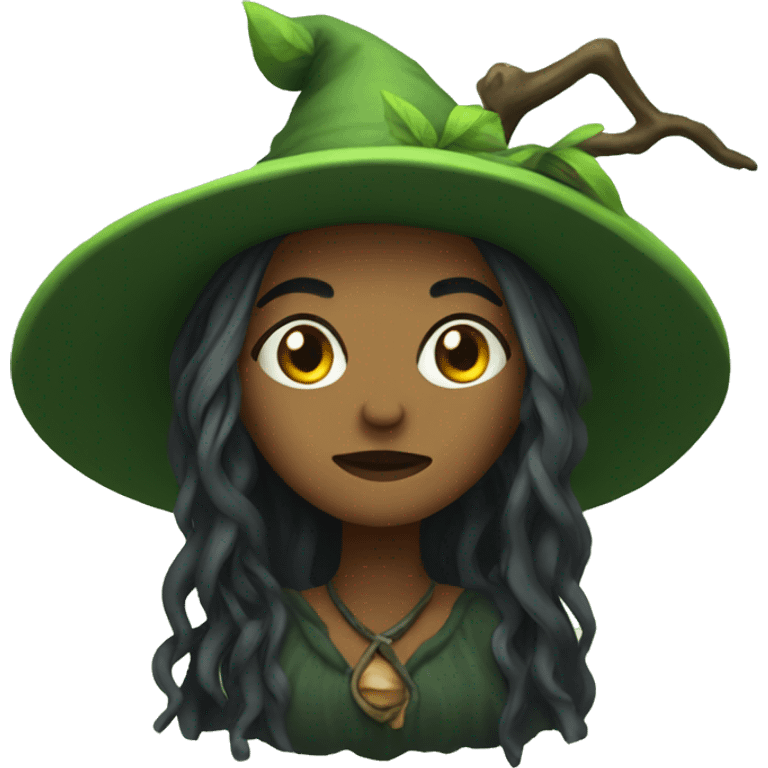 forest witch emoji