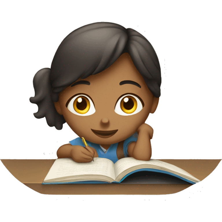 Girl student studying  emoji