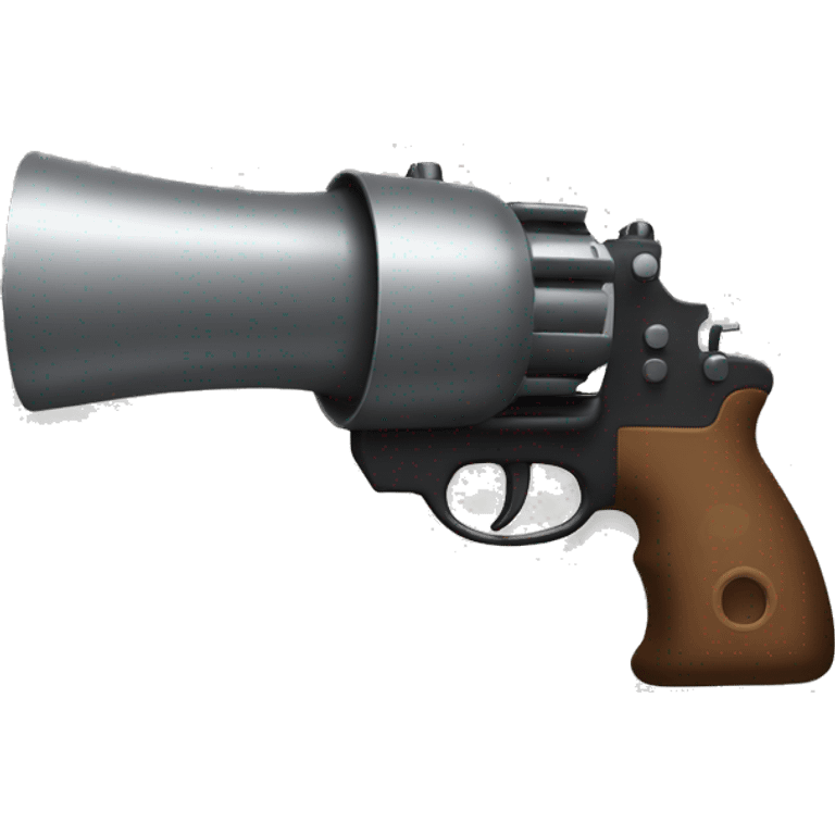 gun-shaped megaphone emoji