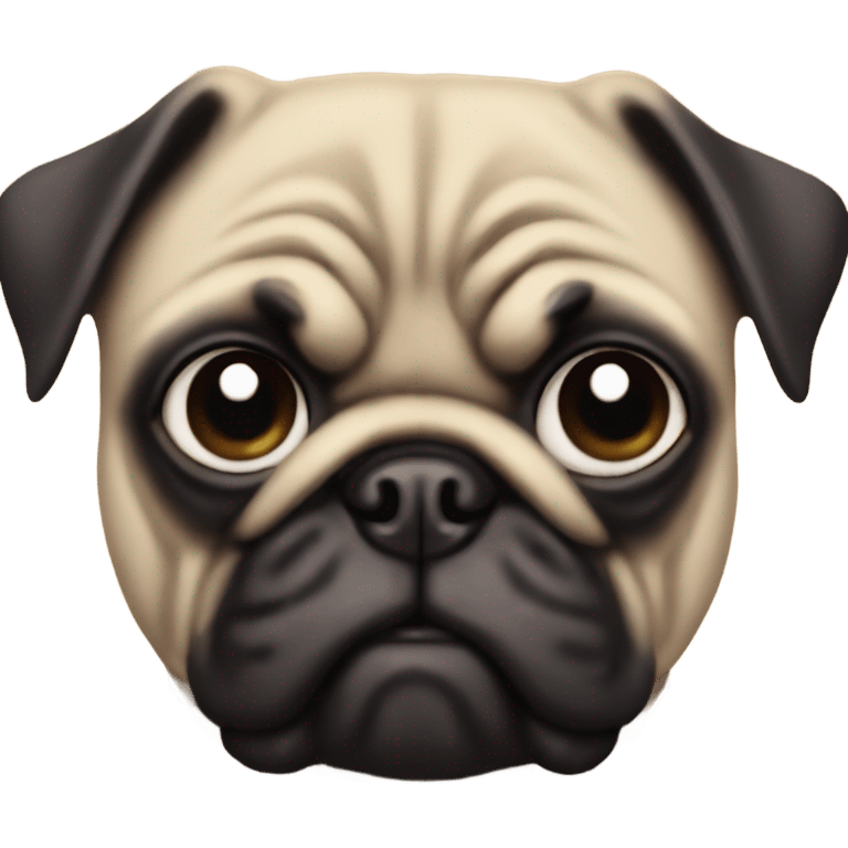 evil pug emoji