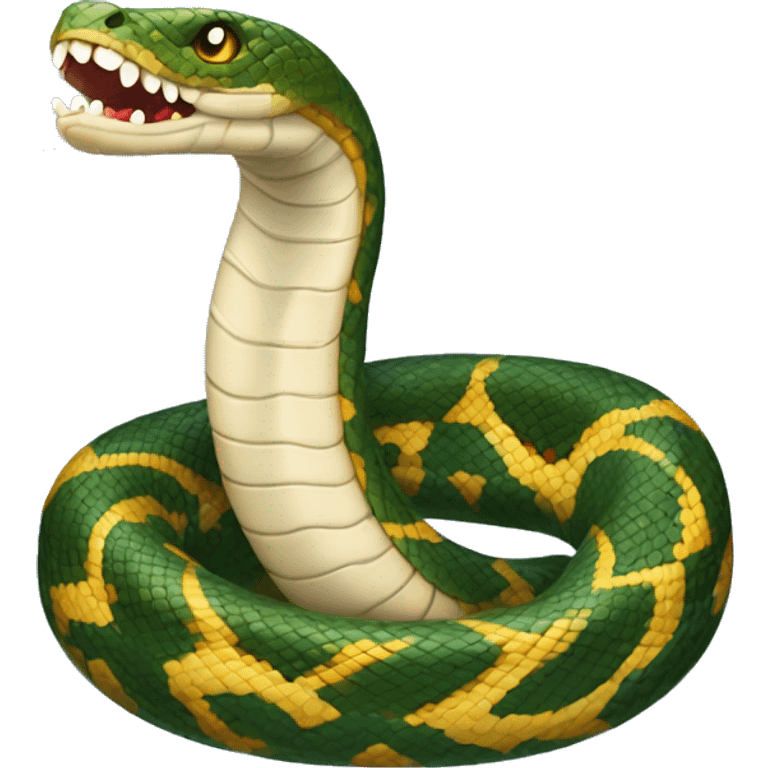 serpente blu nel cestino  emoji