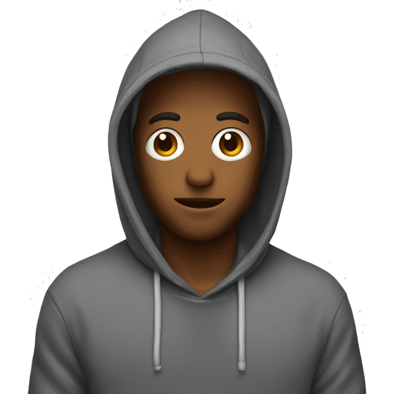 Doh wearing a hoodie emoji