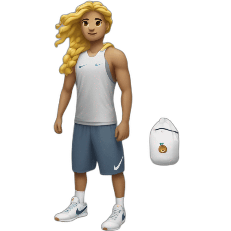 Personne abier avec des Nike emoji