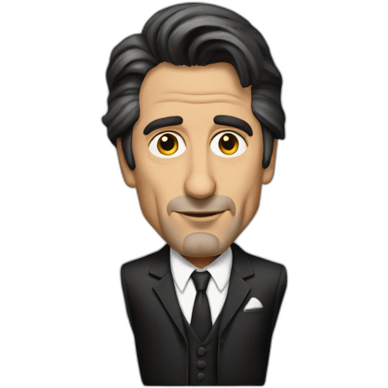 al pacino cartoon wearing suit emoji