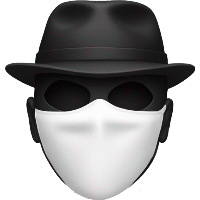 A bandit in black mask emoji