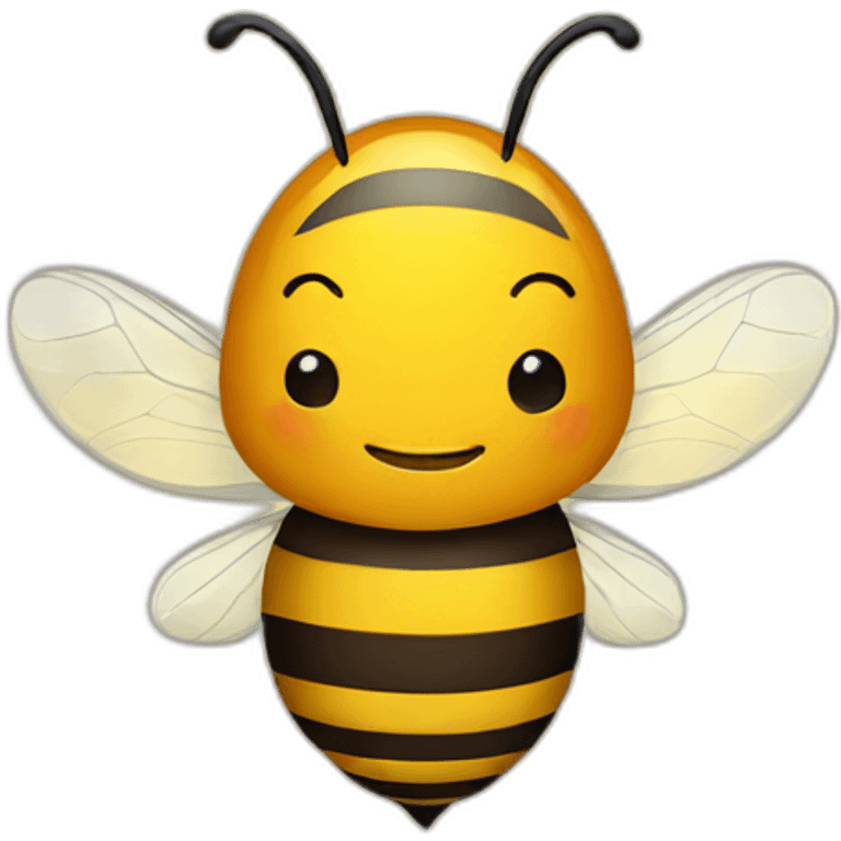 bee with honey emoji