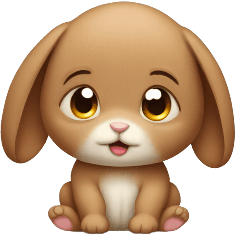 sad Rabbit brown baby rabbit emoji