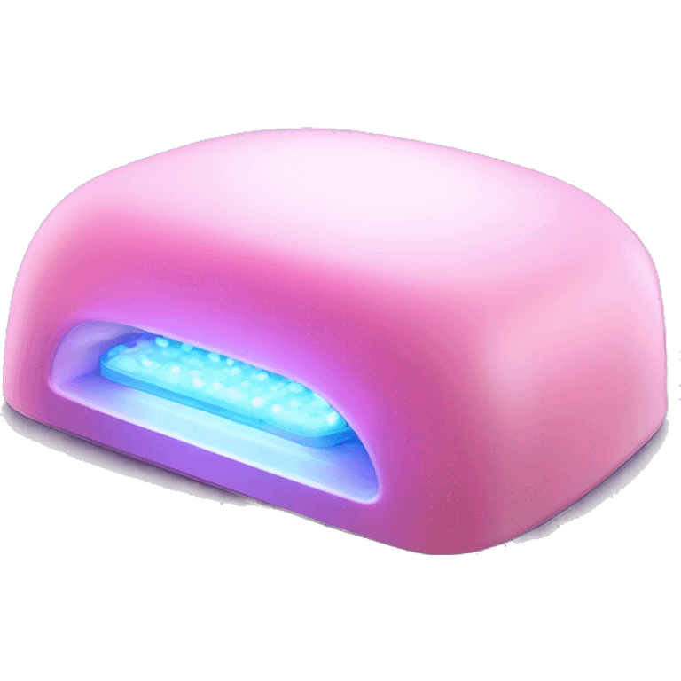 Realistic uv nail lamp emoji