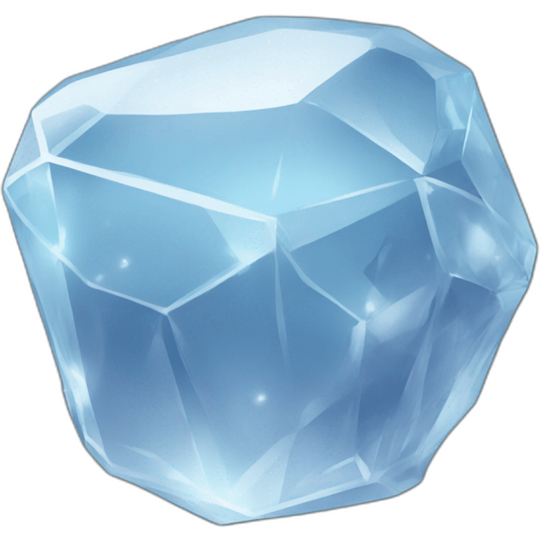 a crystal nugget emoji