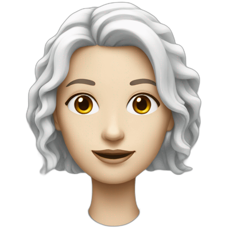 white woman ai robot emoji