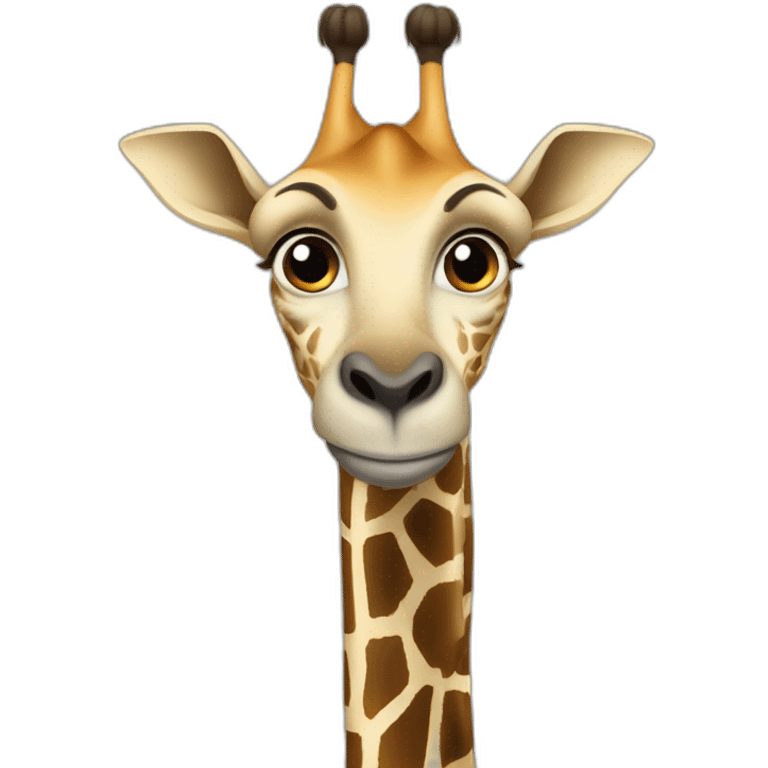 Girafe sur gorille emoji