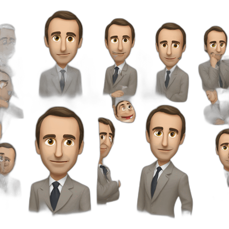 Macron qui tchek Zemmour emoji