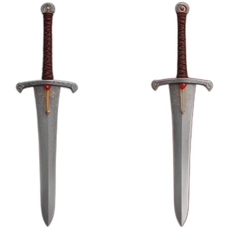 Two arabi sword’s in a cross down with red background  emoji