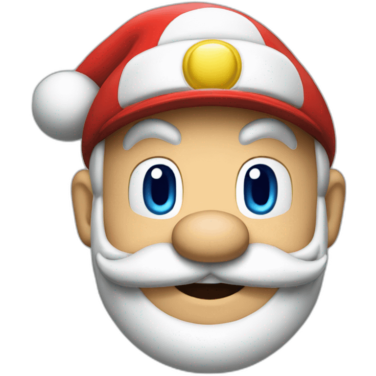 Super Mario santa emoji