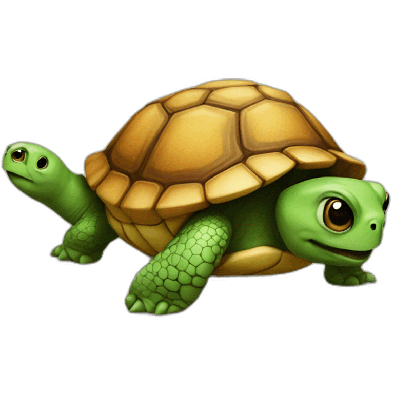 Une tortue emoji