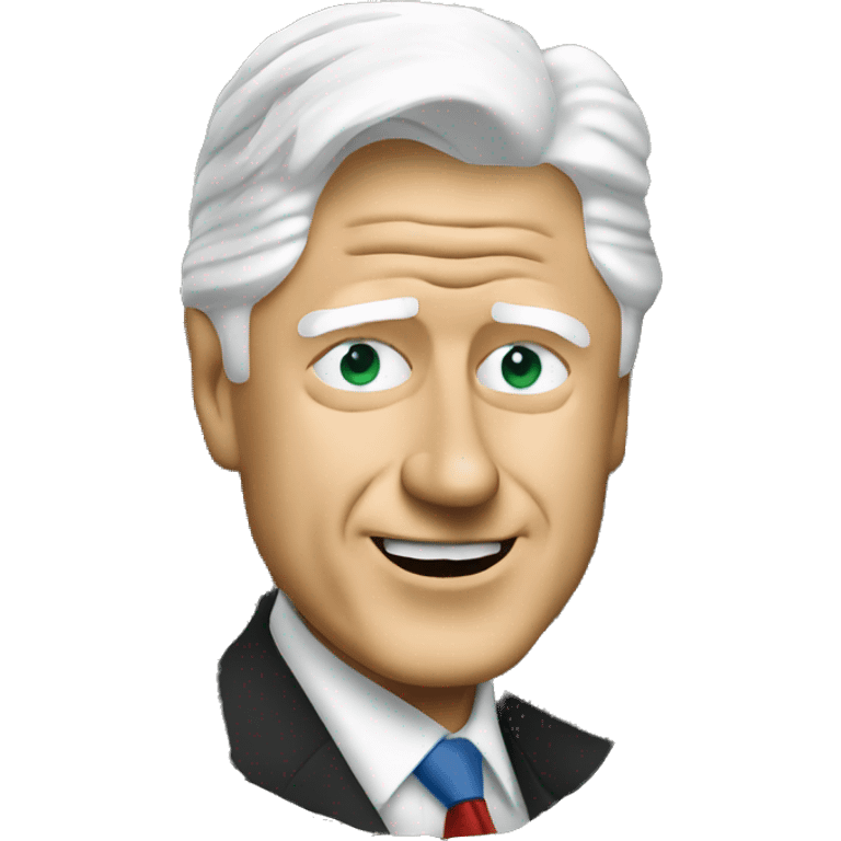 Bill Clinton whit money emoji