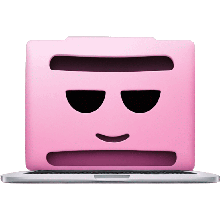 Pink macbook emoji