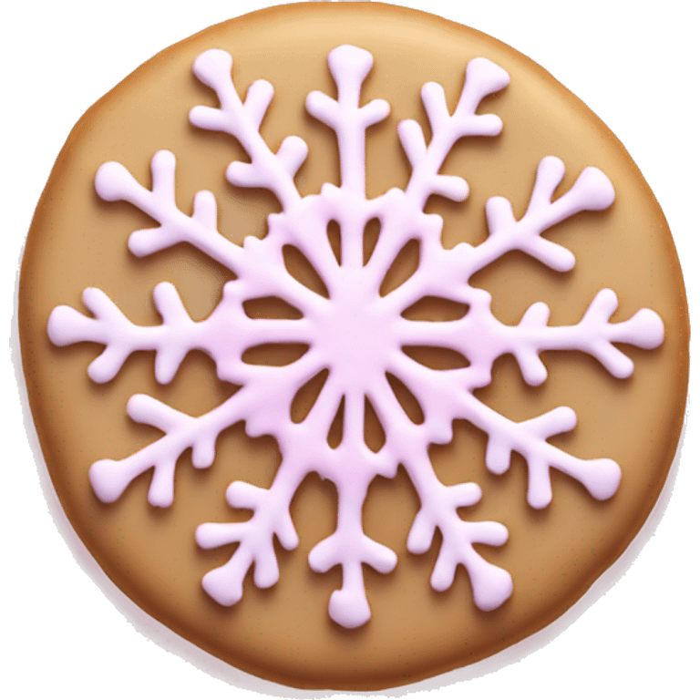 Pastell pink asthetic clean Christmas cookie snowflake emoji