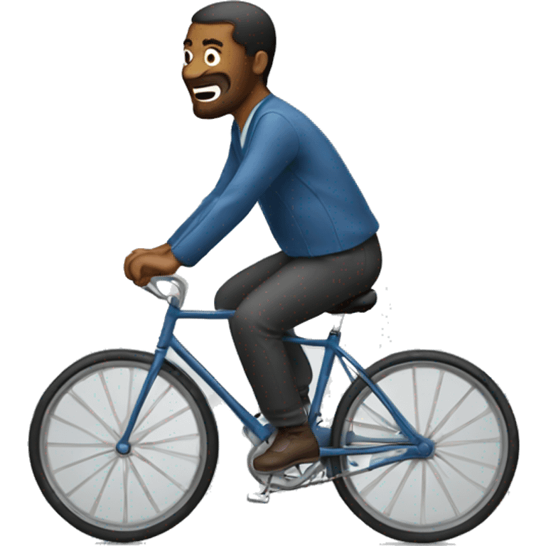 man riding a bicycle emoji