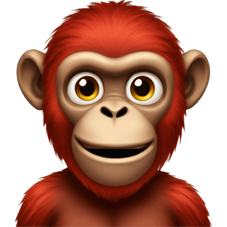 red monkey  emoji