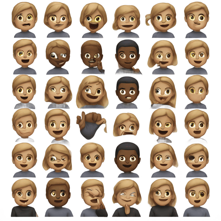 Memoji with “I love you” sign language gestures  emoji