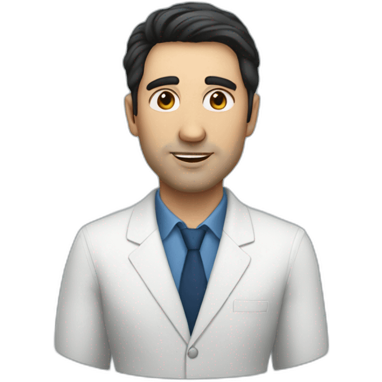 Hypnotherapist man with dark hair emoji