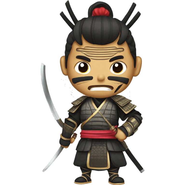 Samurai with Oni mask emoji