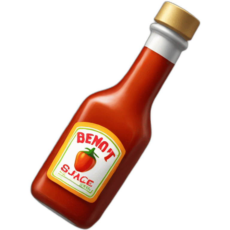 Bottle of Hot Sauce Black emoji