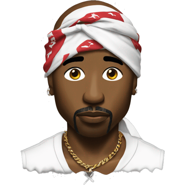 2pac with a bandana  emoji